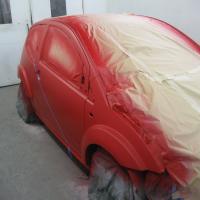 Red up front