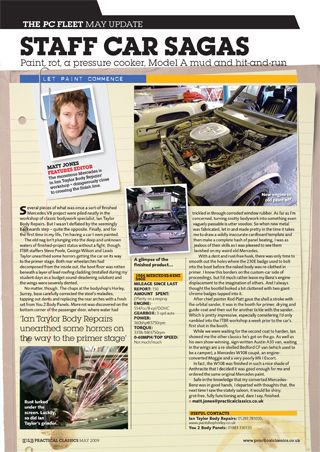 Staff Car Sagas: May Update 2009